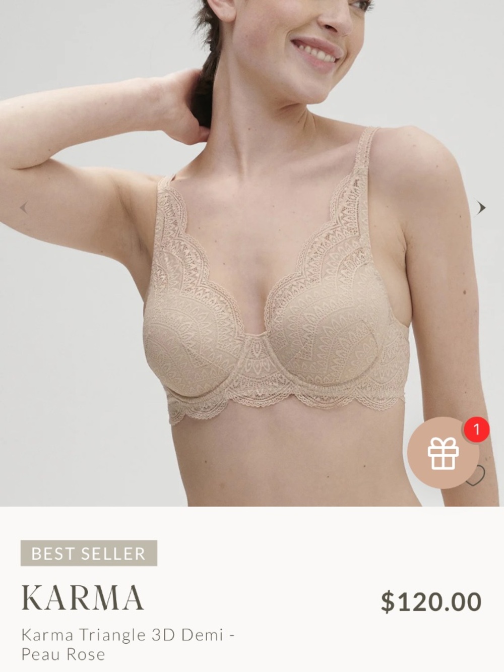 Simone Perele Bra 36G Like New - Picture 2 of 5